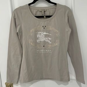 Burberry Tan Long Sleeve Shirt